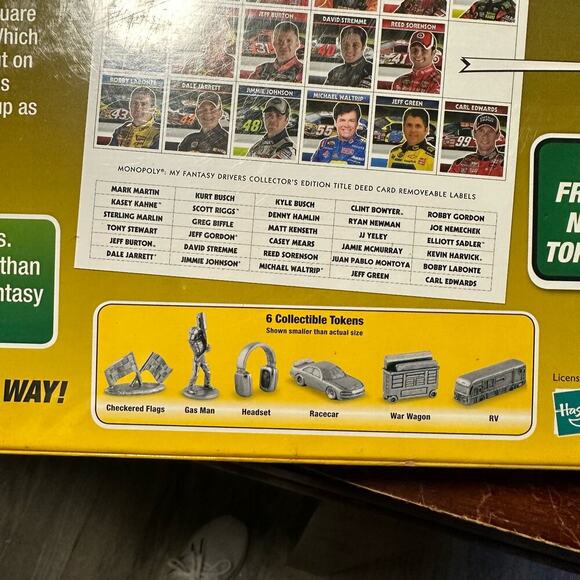 Monopoly New in Box My Fantasy NASCAR Drivers Board Game NEW Never Opened - Picture 4 of 6